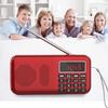 Radio Portatili FM Radio Digitale Radio Ricaricabile Lettore USB/SD/TF/AUX Torcia Sveglia Display LED