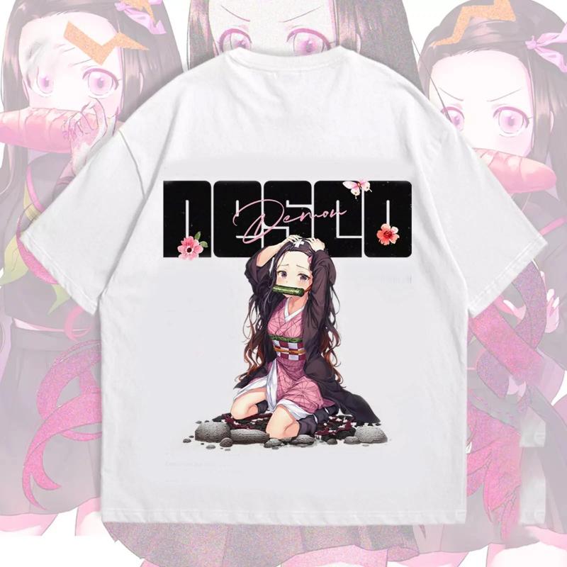 Demon Killer Anime T-Shirt Unisex Cotton Anime Manga Summer New Men's and Women's Streetwear