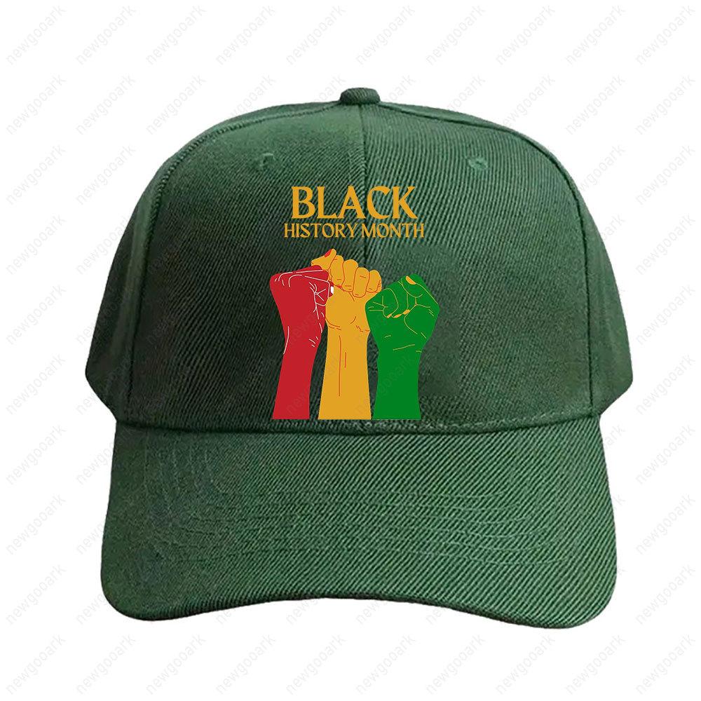 BHM Black History Month Adult Cap Peaked Hat Fashion Casual Adjustable Printed Baseball Caps Trucker Cap