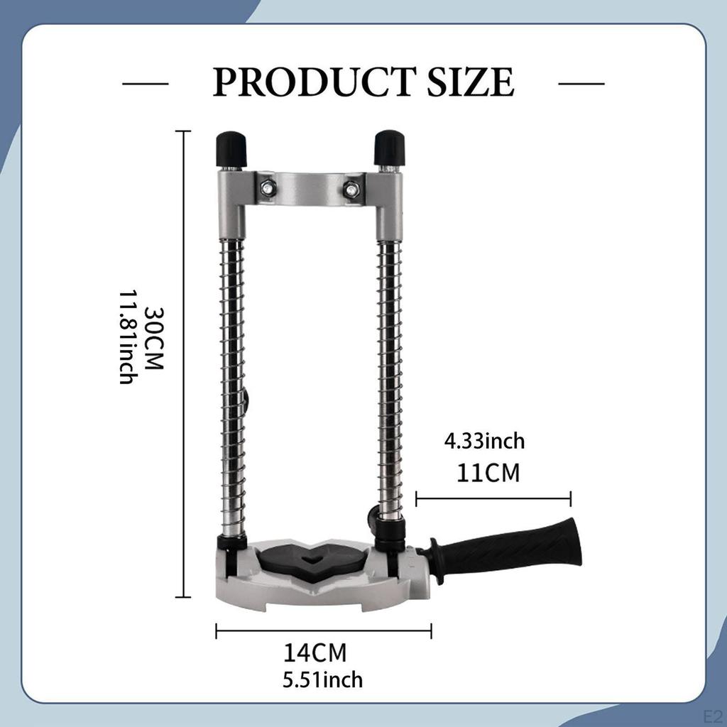 Drill Stand Holder,Aluminium Alloy,Sturdy,Positioning Bracket,Drill Guide for Wood Factory DIY