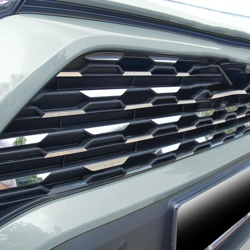 

54PCS Stainless Steel 3D Front Grille Sticker Trim For Toyota Rav 4 Rav4 2019 2020 2021 Car Styling серебряный