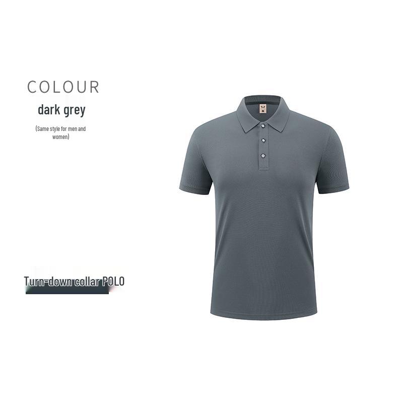 Custom Logo Corporate Polo Shirt, Unisex Summer Style, Lapel, Short Sleeve, Embroidered Workwear