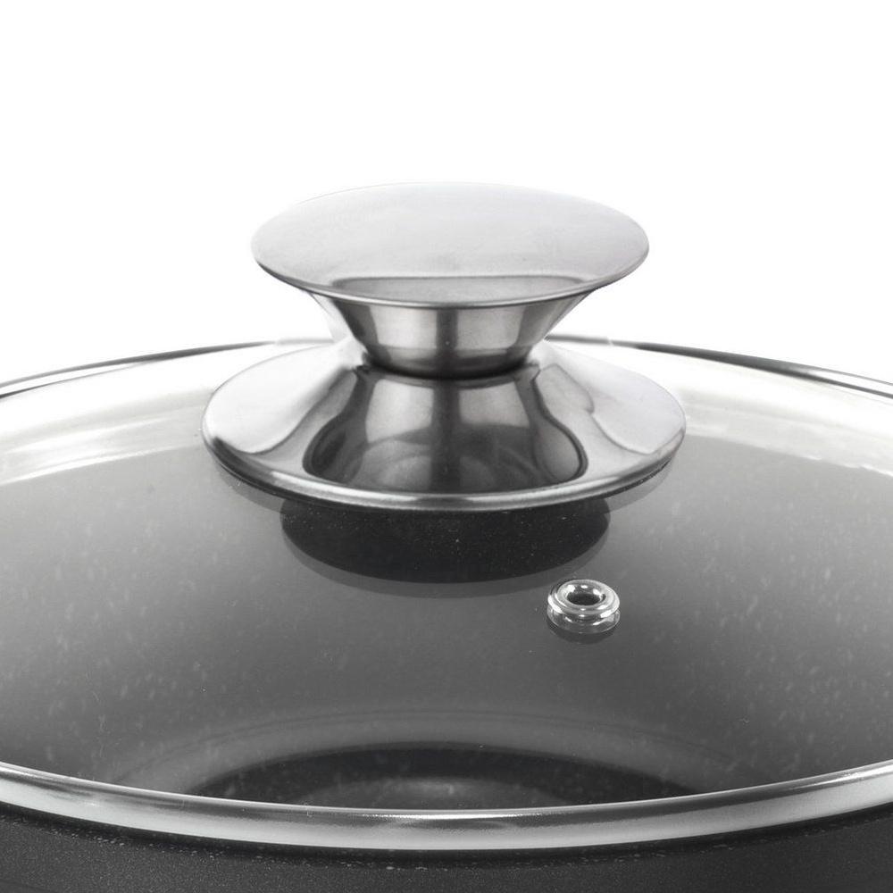 Granite Pot with Glass Lid GRANDE 16 Cm, 1.4 L