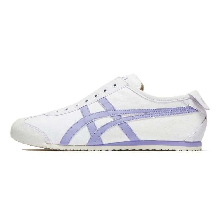 ONITSUKA TIGER Mexico 66 Canvas Trendy Comfortable Shock Absorbing Durable Low Top Casual Shoes Unisex Sneaker White Purple 1183B772-101