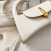 Vintage Mode Damen Handtaschen Runder Griff Einfarbig PU Leder Sanduhr Tasche Neue Designer Handtasche Luxus Umhängetasche