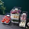Practical Stackable Kitchen Fridge Organizers Bins Storage Container With Clear Lid for Food Storage Organization