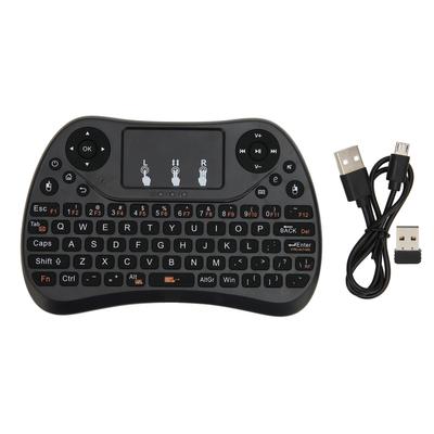 Mini Wireless Keyboard Rechargeable 2.4GHz Handheld Keyboard Remote Control with Touchpad for PS3