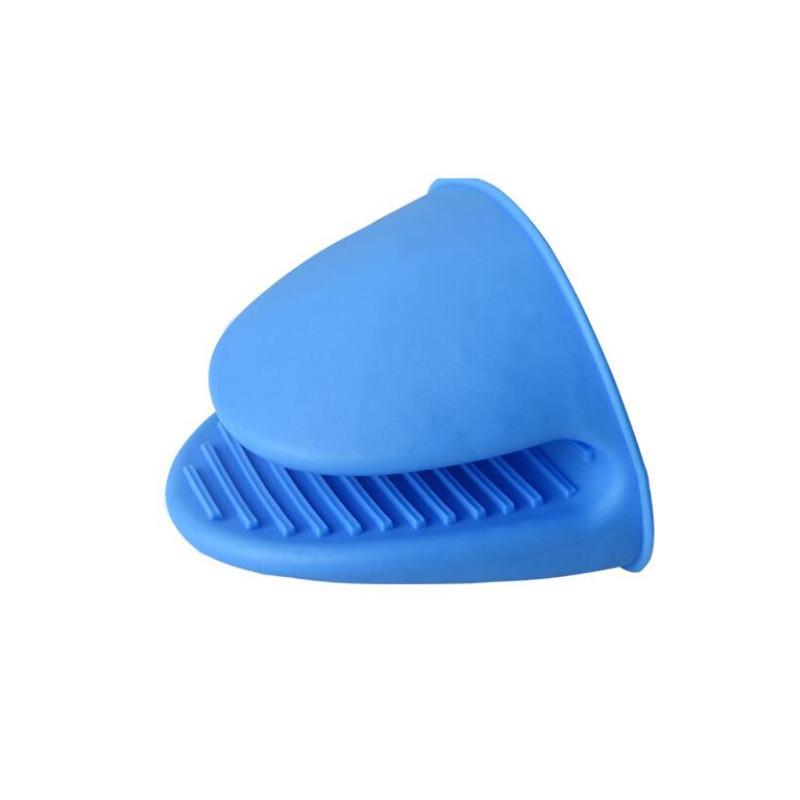 

1 шт. утолщенные силиконовые прихватки для духовки, перчатки для микроволновой печи, изоляция, антипригарное покрытие, противоскользящие ручки, зажимы для мисок и кастрюль, кухонные гаджеты синий