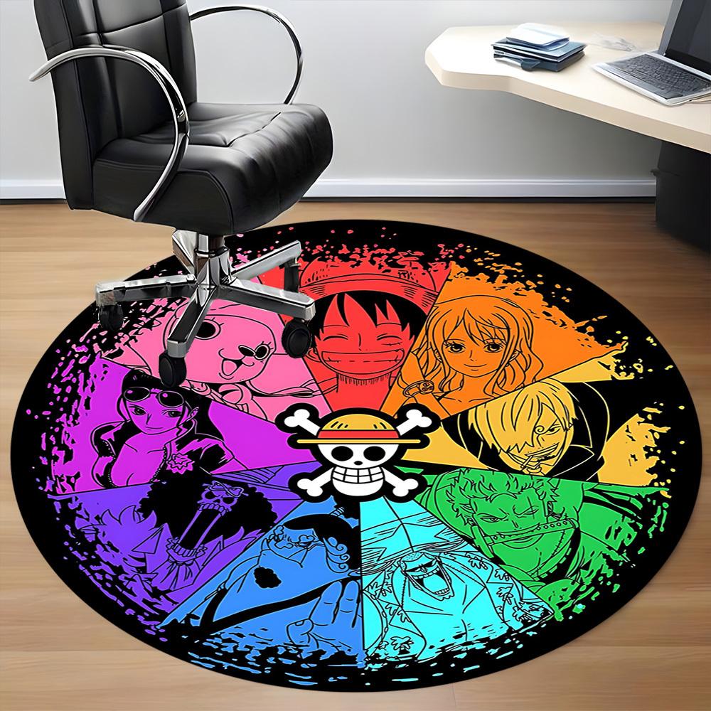 One Piece Office Round Area Rug, Indoor Mat Suitable For Office,Bedroom Living Room Home Decor, Room Deco A0908144