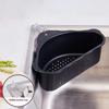 Mesh Colander Portable Strainer Stainless Steel Triangle Sink Shelf Drainage Basket  Household