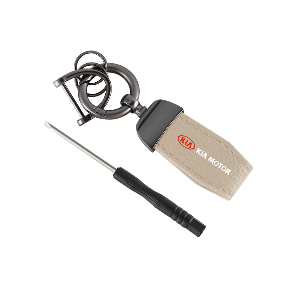 

2026 Горячая Наклейка на Автомобиль Брелок для Ключей Автомобиля Кожаный Брелок Брелок Держатель для KIA KN Sportage Ceed Sorento Cerato Optima Picant