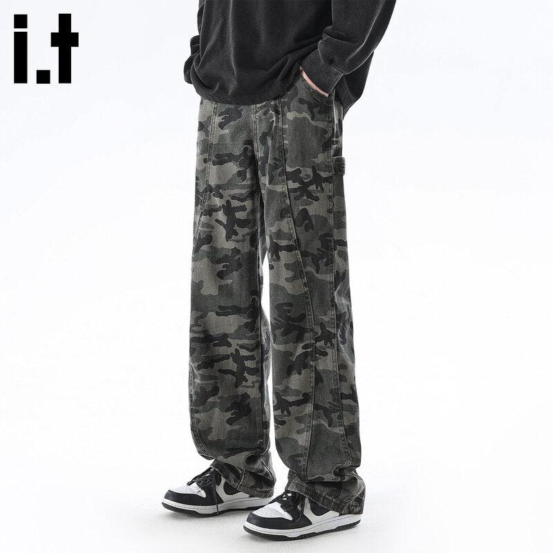 CHOCOOLATEit Men s Camouflage Loose Straight Cargo Pants 2XL