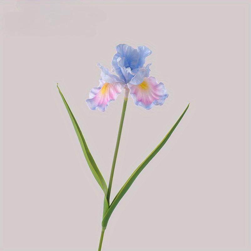 

1 шт. Имитация ветки ириса 27,9 дюйма для улицы, двора, патио, сада, свадебного украшения, домашнего декора, украшения стола в гостиной