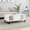 Vidaxl Coffee Table, White 90X50X36.5 Cm, Wood-Based Material