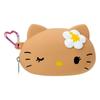 Sanrio Hello Kitty Silicone Pencil Case ( Beige ) Japan NEW