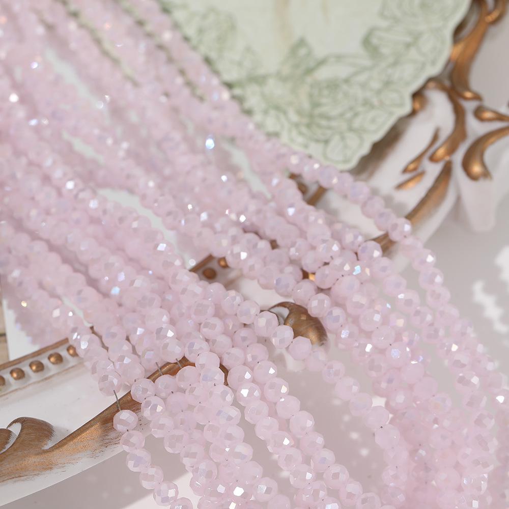 Light Macaron Cut Crystal Beads for DIY Bracelets