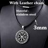 Iron Man Odin Rune Pendant: Titanium Steel with Norse Mythology Design