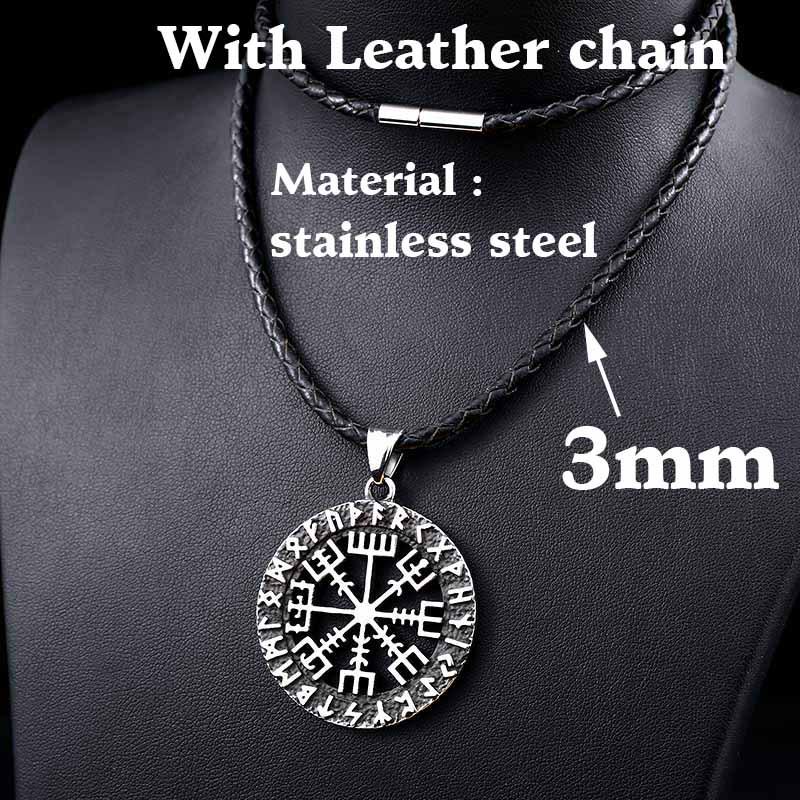 Iron Man Odin Rune Pendant: Titanium Steel with Norse Mythology Design