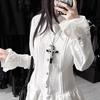 Original Large Cross Necklace, Gothic Dark Lolita Maid Cosplay Halloween Accessory