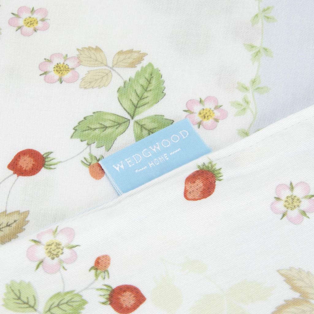 Nishikawa Pillowcase for Pillows 63X43cm In Wedgwood Wild Made In PJ07305679B Size, Strawberry, 100% Cotton, Japan, Blue,