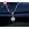 Wedding Accessories Women Jewelry Sets 925 Sterling Silver Austrian Crystal Hollow Necklace Dangle Earrings