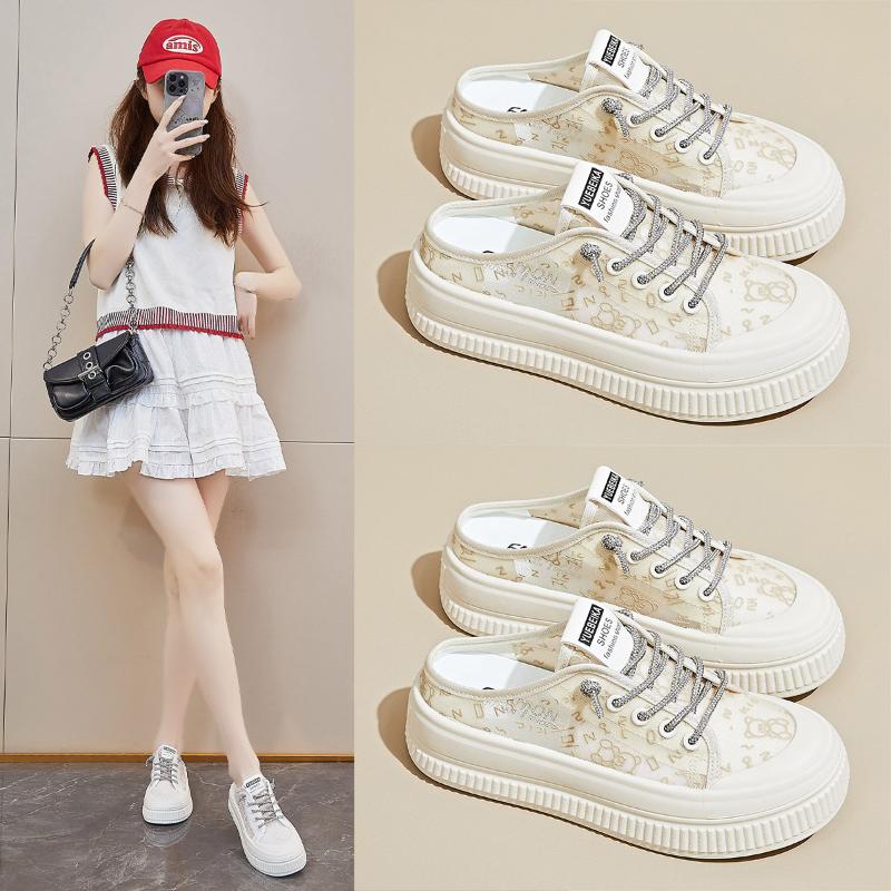 Fashion Womens Slippers Summer New Comfortable Breathable Mesh Casual Shoes Womens Fashion Trend Thick Sole Heightening Women's Sandals