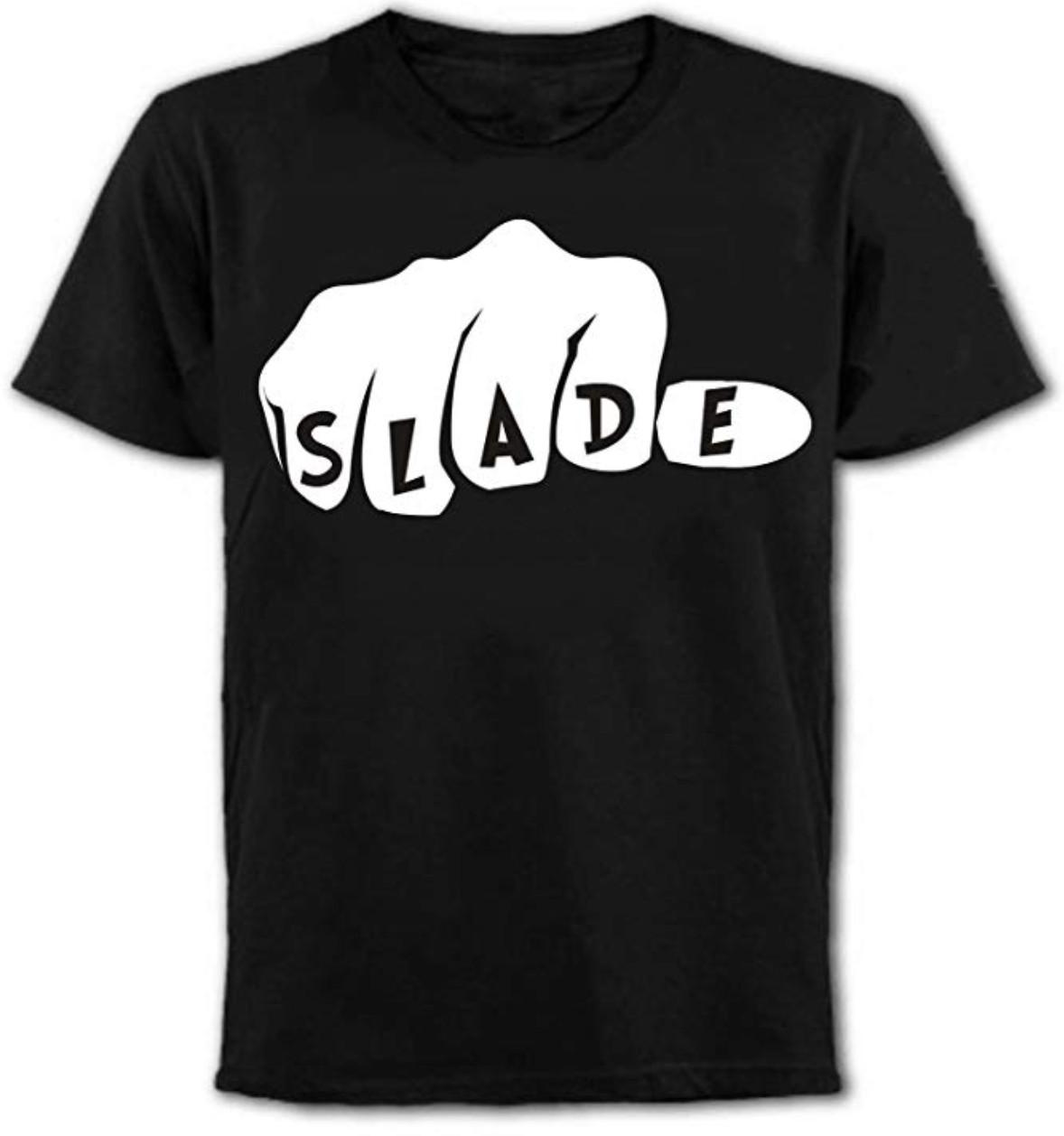 26 SLADE 70 s Glam Rock Band Mens T-Shirt | Free UK Delivery Black Wave Punk Tee UK Unisex T-Shirt M