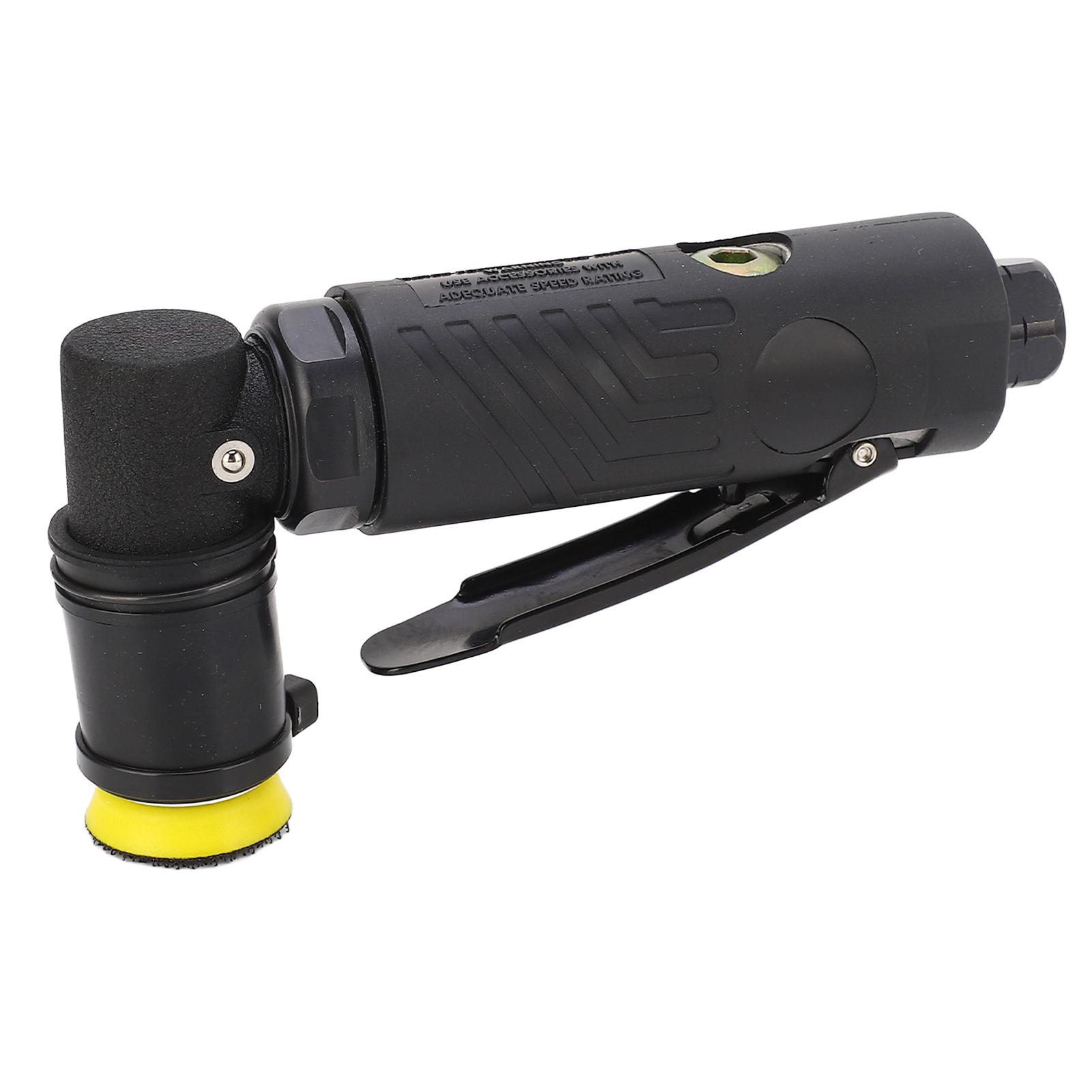 

8500rpm Pneumatic Air Sanding Polisher 1 4in Inlet 30mm Sanding Disc Elbow Air Sander Grinder