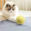 Chirping Ball Cat Toy Fluffy Plush Balls with Sound Interactive Pom Pom Balls Kitten Kicker Toy with Catnip for Indoor Cats