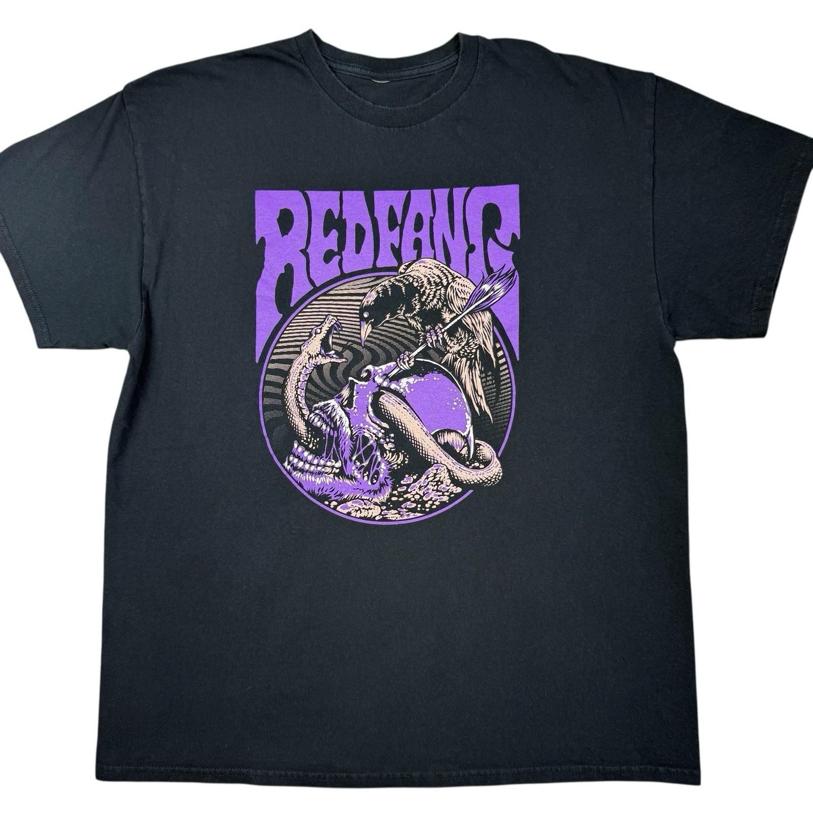 Vtg Red Fang Rock Band Stoner Sludge Snake T-shirt SA326 FREE SHIPPING Unisex T-Shirt XL