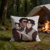 JJayvik Polyester Printed Pillow Cover Square 30 35 40 45 50 55 cm Soft for Sofa Bed Car Home Decor