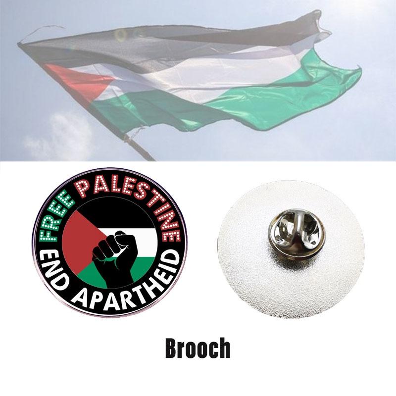 Broche Pin Palestine Libre Décorative et Robuste en Alliage Métallique Accessoire