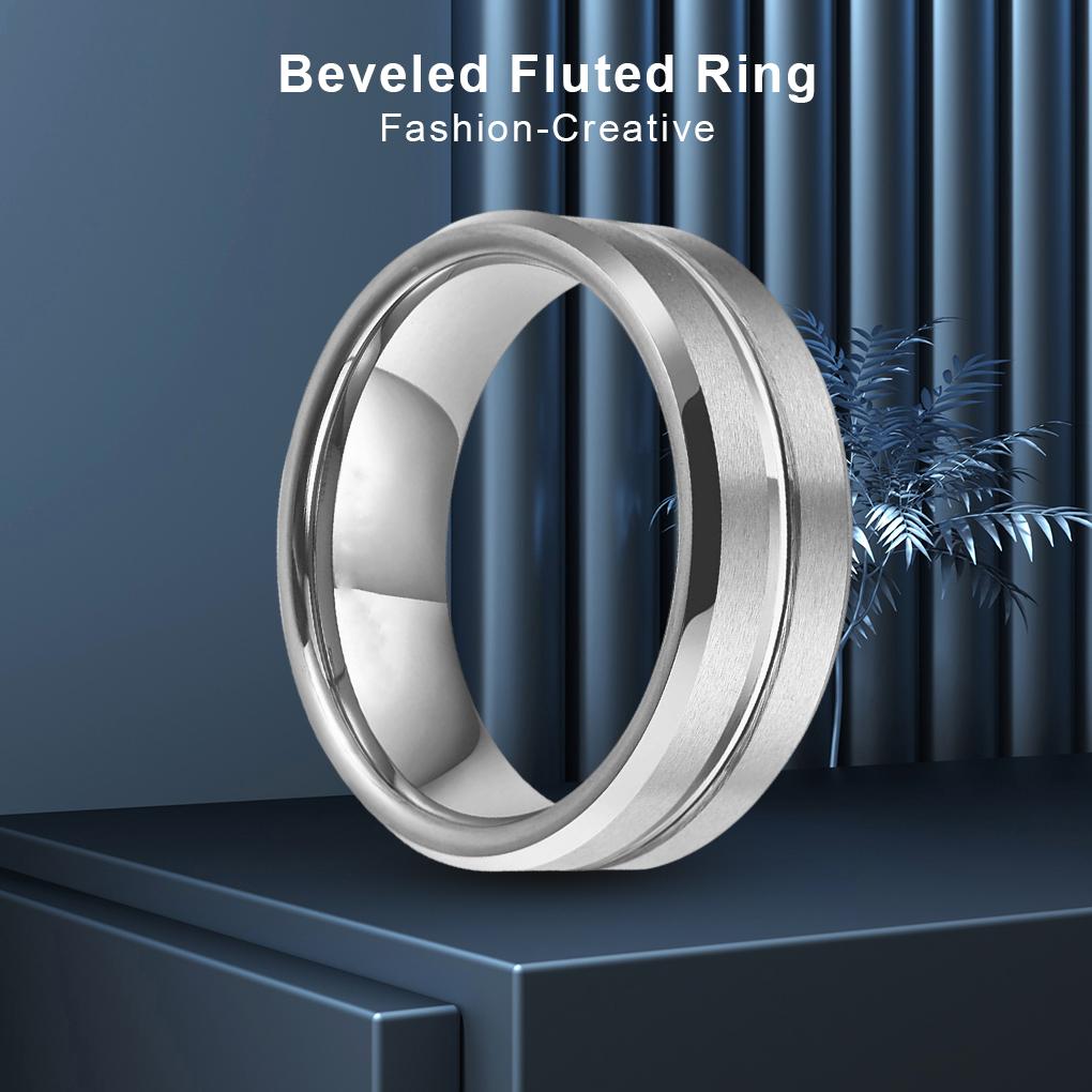 Fashion Ring Stainless Steel Festival Engagement Party Holiday Shop Date Travel Vacation Jewelry for Female Male