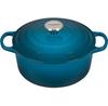 Cast Iron Roaster Le Creuset Signature Round 24 Cm Deep Teal 4.2 L (21177246422430)