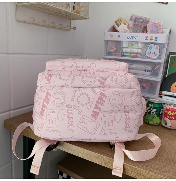 Schoolbag Student Cute Graffiti Large Capacity Backpack AVE