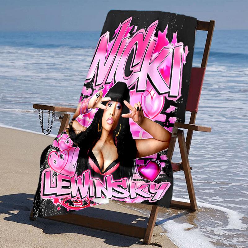 Proof Beach Towel with Nicki Minaj Pattern - Soft,absorbent,quick-drying,machine Washable - Perfect for Swimming,camping,bathing
