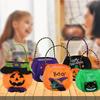 New Halloween Candy Bag Decorative Portable Pumpkin Handbag Candy Cloth Gift Bags Halloween Party Supplies