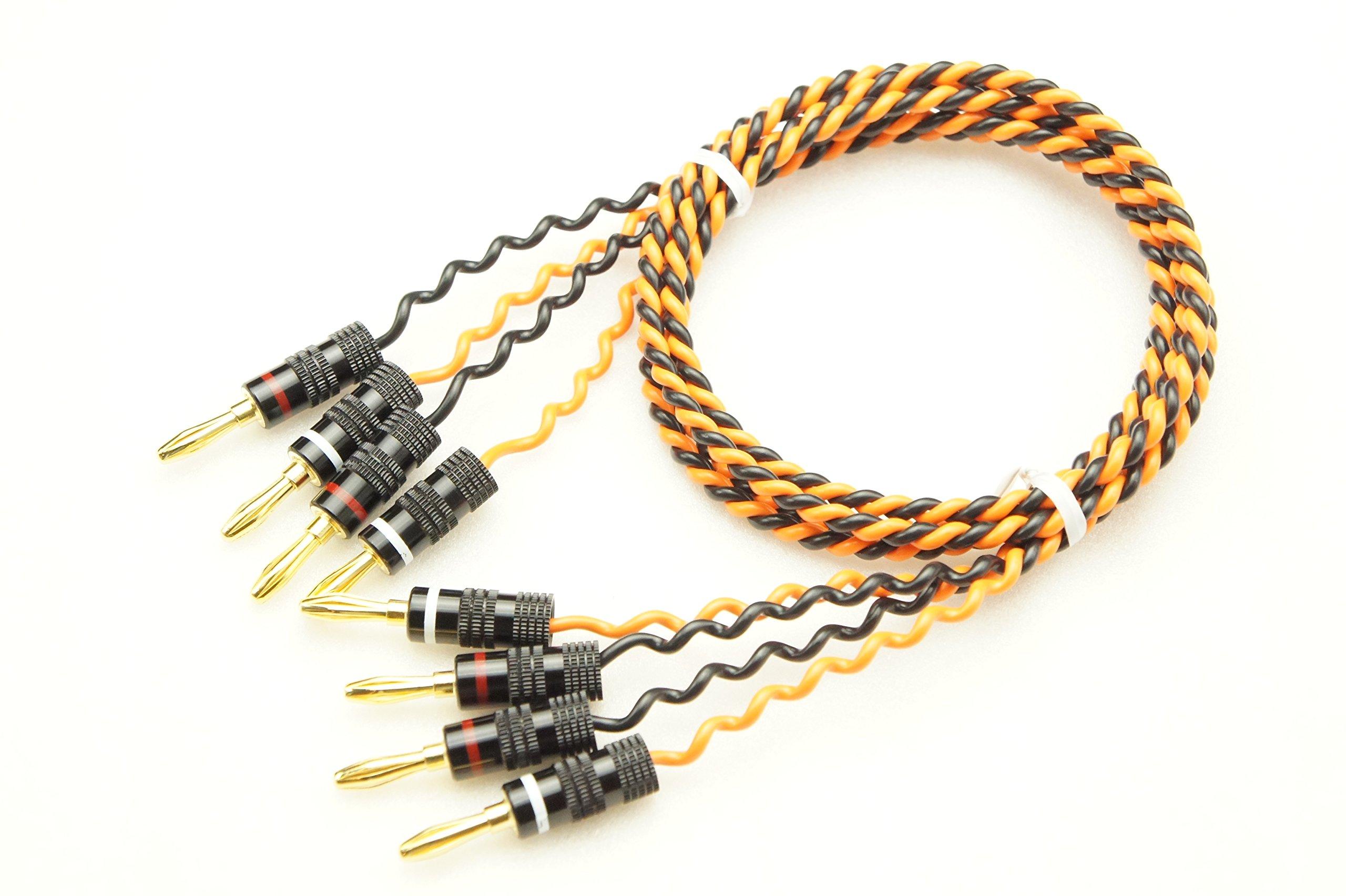 

ONKODO 9497 Set of 2 speaker cables with banana plug (2m)