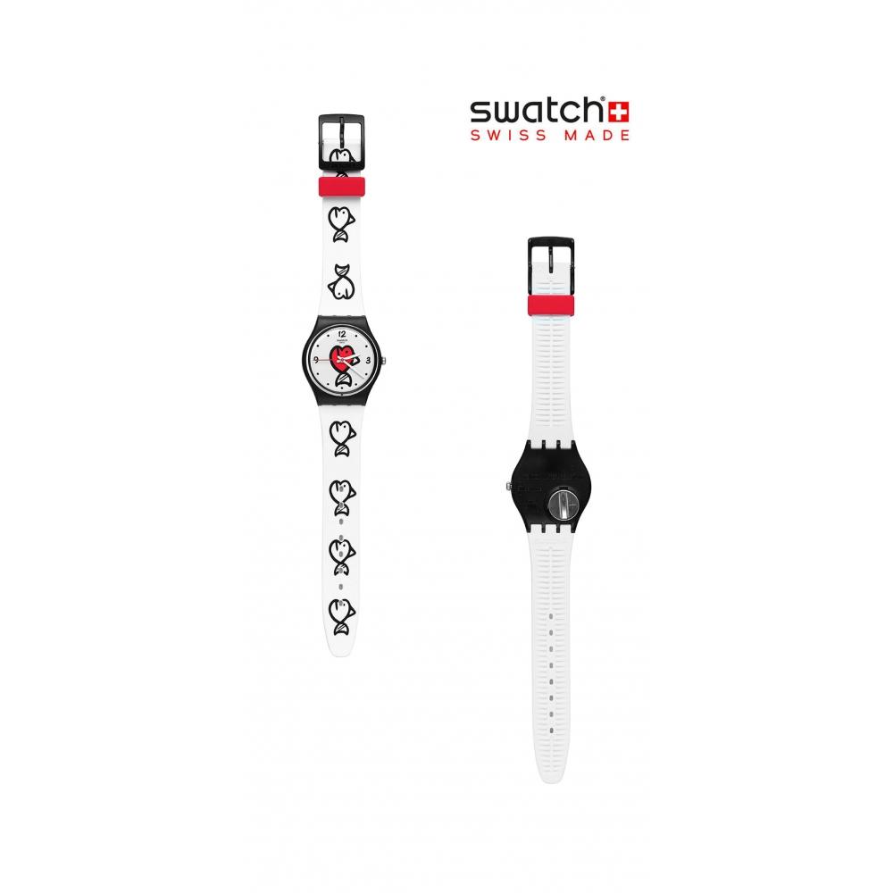 アナログ腕時計 SWATCH I LOVE YOUR FOLK FISHY FISHY Public Urethane Watch GB SWatch Gb321 I Love Your Folk fIshy fIshy publIc Urethane