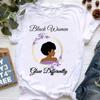 They Whispered To Her You Can'T Withstand The Storm She Whispered Back I Am The Storm Print T-Shirt Women Black Girl Magic Shir