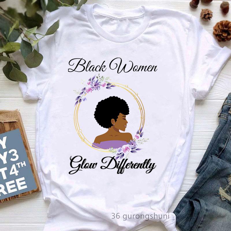 They Whispered To Her You Can'T Withstand The Storm She Whispered Back I Am The Storm Print T-Shirt Women Black Girl Magic Shir