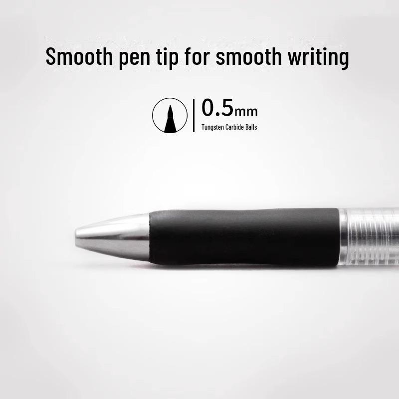 K35 Click Gel Pen: 0.5mm Black/Red for Students & Office