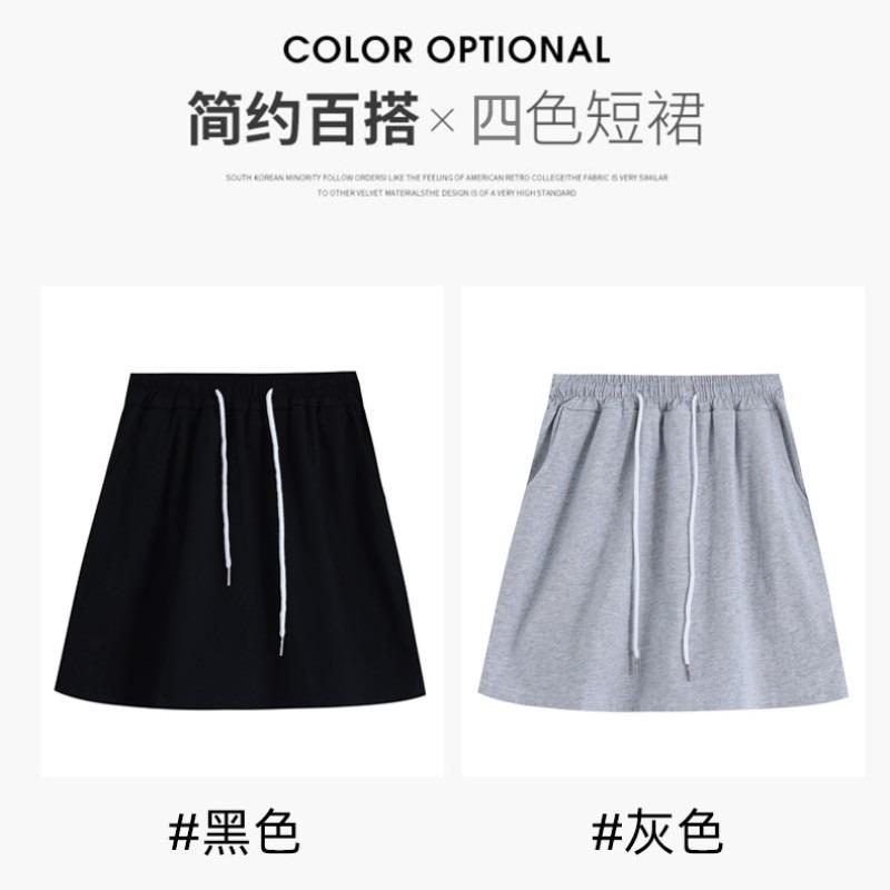 Pure cotton five-point sports shorts women's summer thin ballet culottes high waist and thin versatile wide-leg shorts