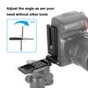 Staffa ad L Pieghevole HDRIG con Piastra Multi-Foro Specifica ARCA per Riprese DSLR Verticali e Orizzontali - Modello 3755