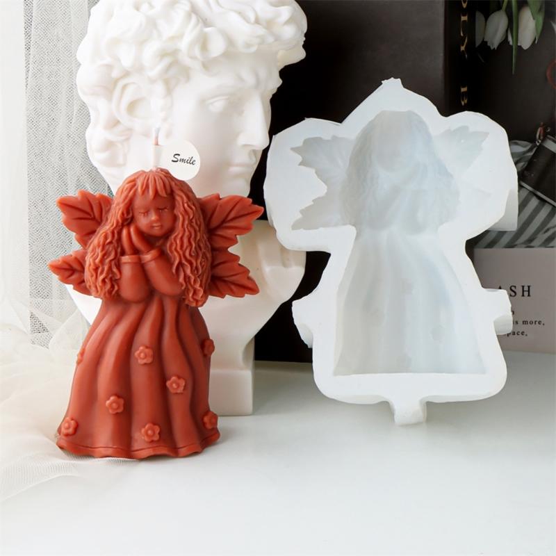 Handmade Girls Candle Ornaments Unique Gifts Making Resin Mould Girls Shaped Aromatherapy Candle Silicone Mold