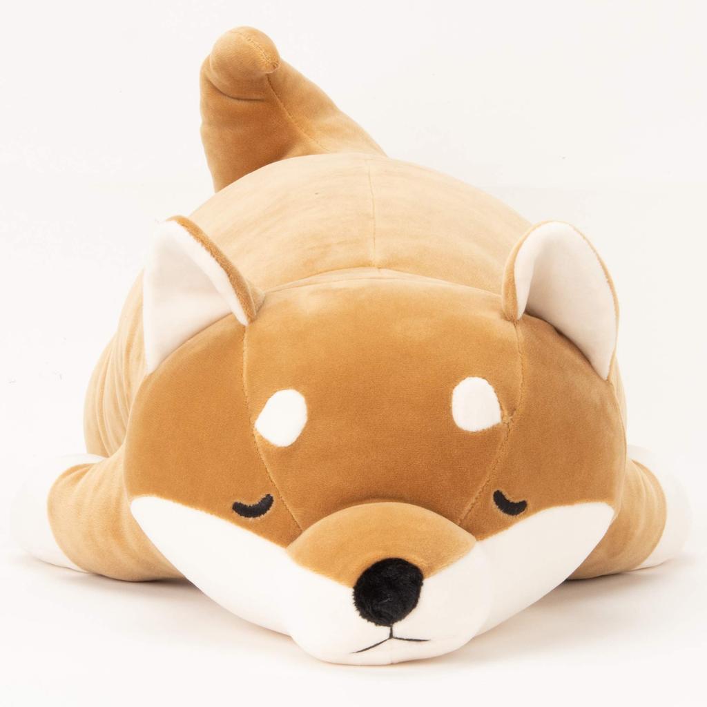 LIV HEART Premium Schläfrige Tiere Körperkissen, Kotaro der Shiba Inu, Groß (73cm Gesamtlänge), Flauschiges und Quetschbares Plüschtier, Geschenk, 48768-44