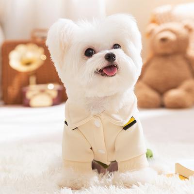 Dog Clothes Cool Handsome Uniform Traction Four-legged Sweater Small Dog Bigbear Teddy Autumn and Winter Pet Dog Clothes