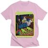 Brividi Attenzione ai Mostri Sangue Orrore Attivo di Magliette Uomo Vintage Anime Oversize T-Shirt Streetwear Abbigliamento Unisex