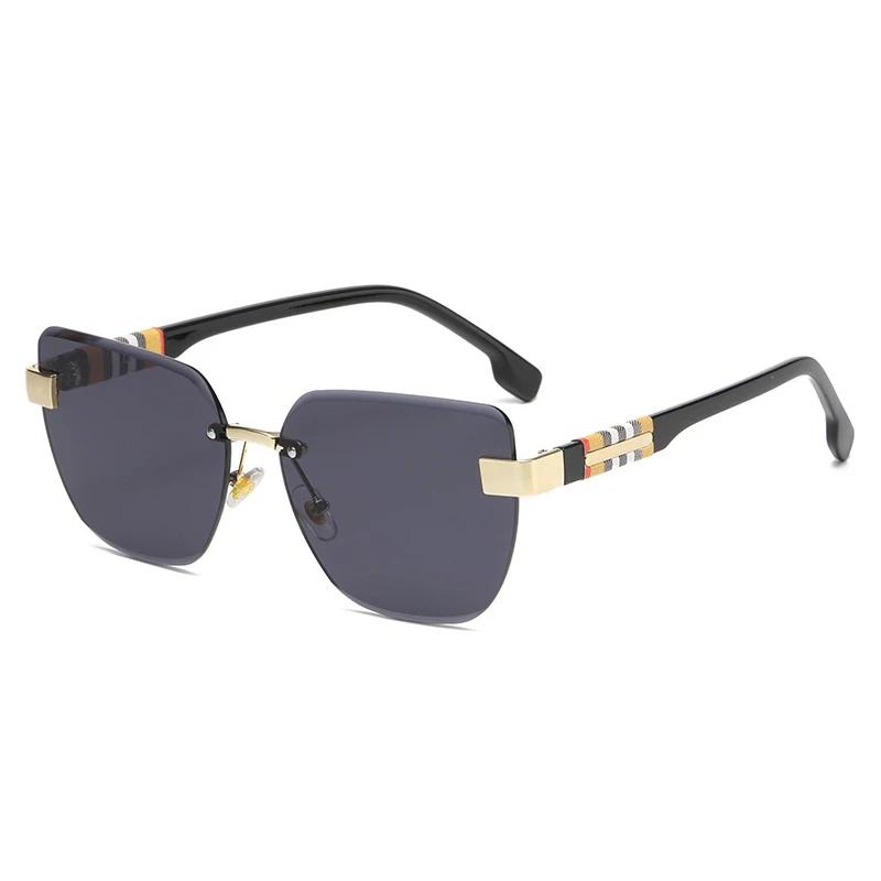 

Luxury Fashion Brand Designer Sunglasses Women Outdoor Cat Eye Vintage Trendy Shades Glasses Casual Party Rimless New Sunglasses