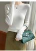 2025 Women's Slim Fit Elegant Wool Sweater - Versatile Round Neck Knit for Spring/Autumn